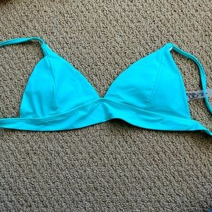 Blue bikini clip top from Shein
